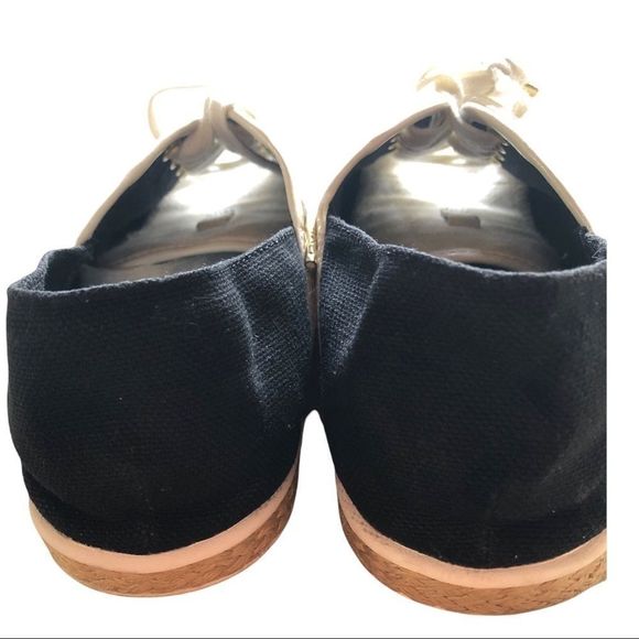 Michael Kors Kristy espadrilles White and Black Sneakers Size 9.5 canvas casual - Picture 3 of 9